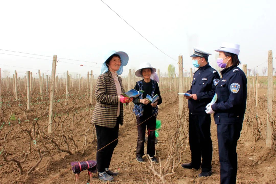 稷山交警深入田间地头宣传交通安全